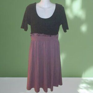 Charlotte Russe Pink Lilac and Heather Gray Feminine and Flirty Dress Size Large